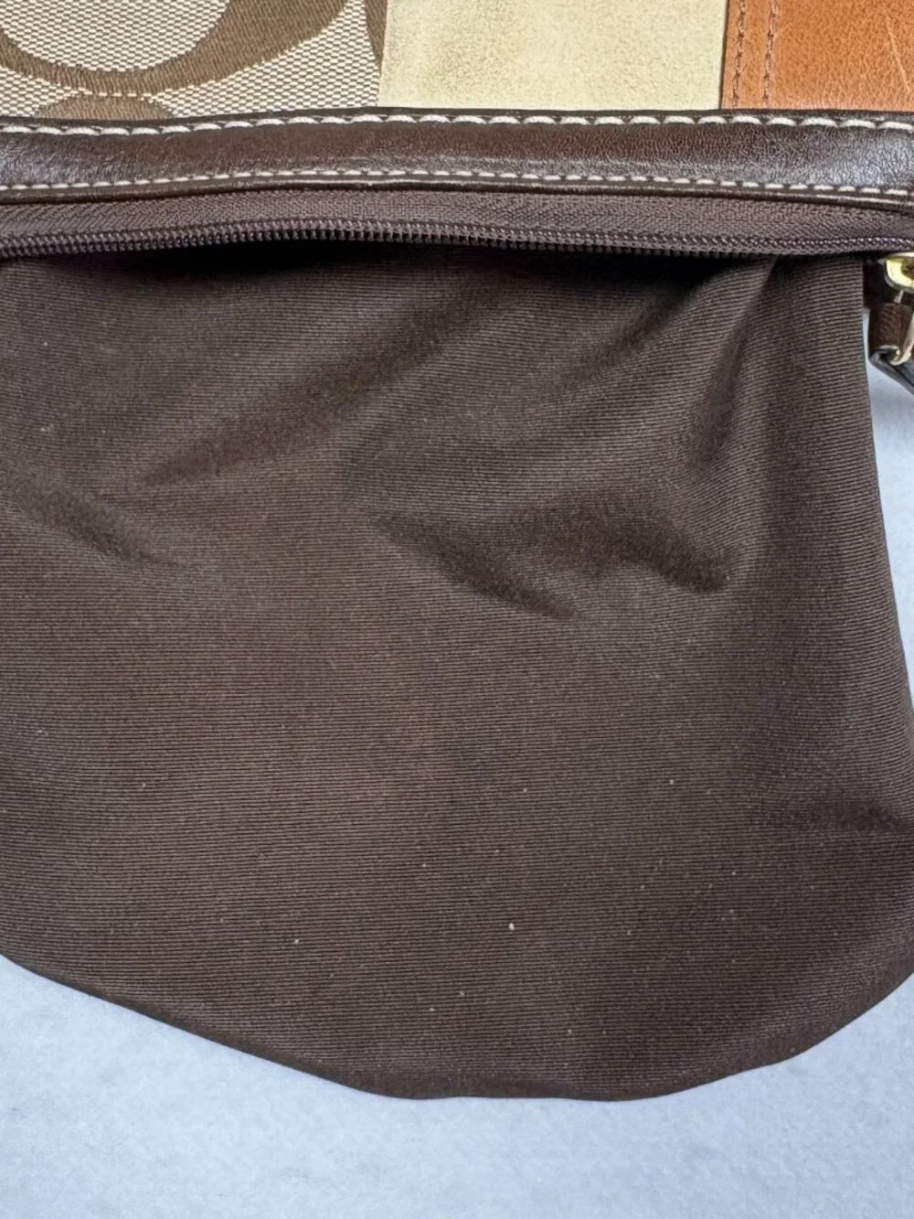 Coach Y2K Patchwork Swingpack Leather Suede Animal Print Boho Chic